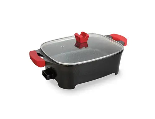 9-in-1 Multi-Function Electric Cooking Pot for Frying, Grilling, Roasting, and More - 12 Litres