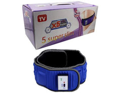 X5 Slim Super Electric Wraparound Massage Belt with Raised Pressure Nodes, Adjustable Electronic Controls and 12V Mains-Powered Operation