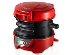 RAF 600W Non-Stick Double-Sided Burger Maker - Orange