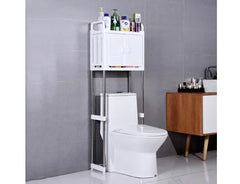 Over-The-Toilet Bathroom Storage Rack with 2 Shelves