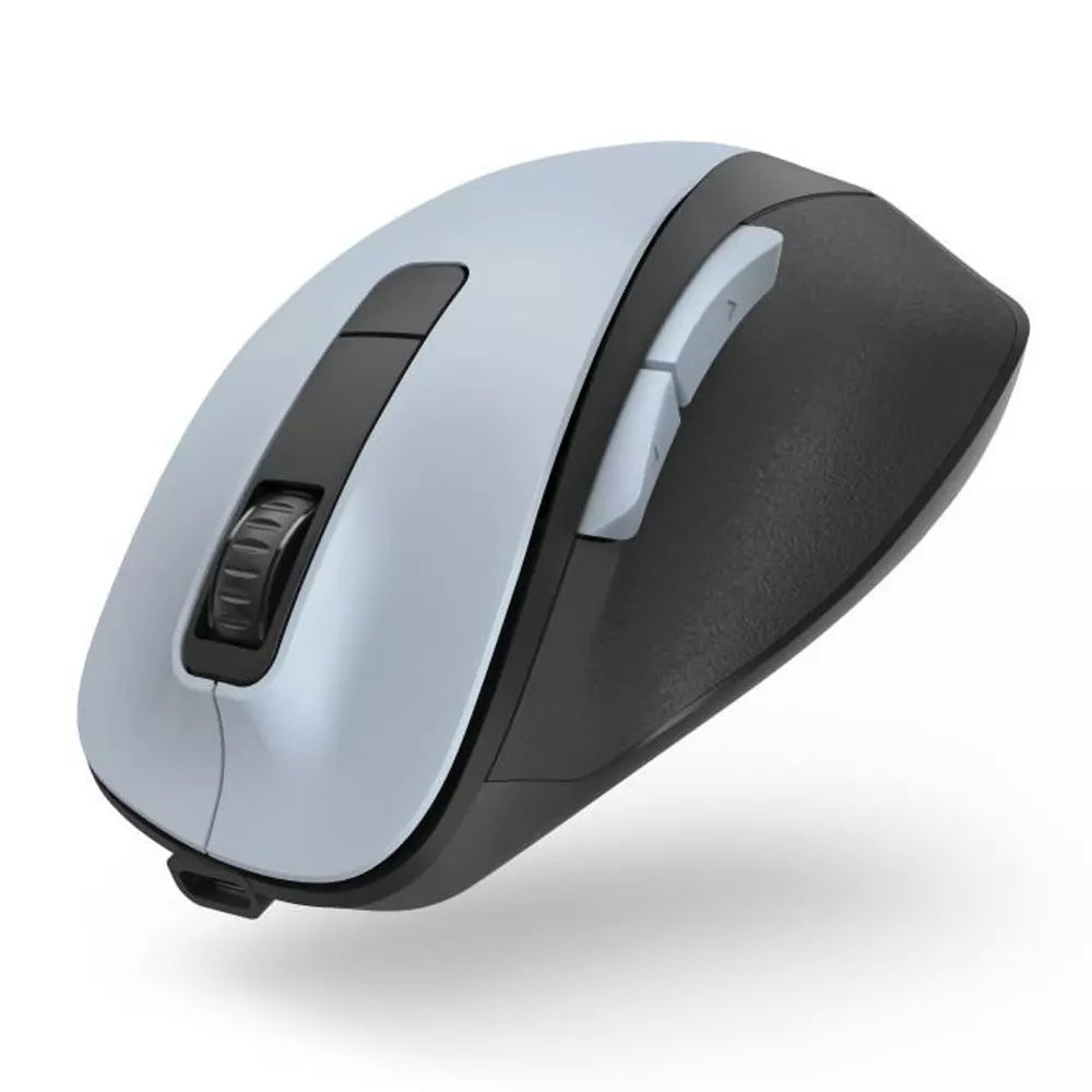Mouse Hama MW-500 Recharge (173034), optical (1600dpi), wireless, USB, light blue, 6 buttons