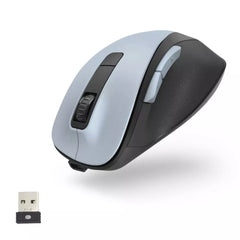 Mouse Hama MW-500 Recharge (173034), optical (1600dpi), wireless, USB, light blue, 6 buttons