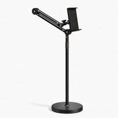 Multifunctional Telescopic Mobile Phone and Tablet Stand with Adjustable 3-Axis Carbon Steel Arm for Live Broadcast, Overhead Shooting, and Bedside Use - Open Box / New Product