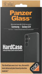 PanzerGlass HardCase D3O® Bio Protective Case for Samsung Galaxy S24 with Military Grade Drop Protection, Recycled Materials & Scratch Resistant Black Cover