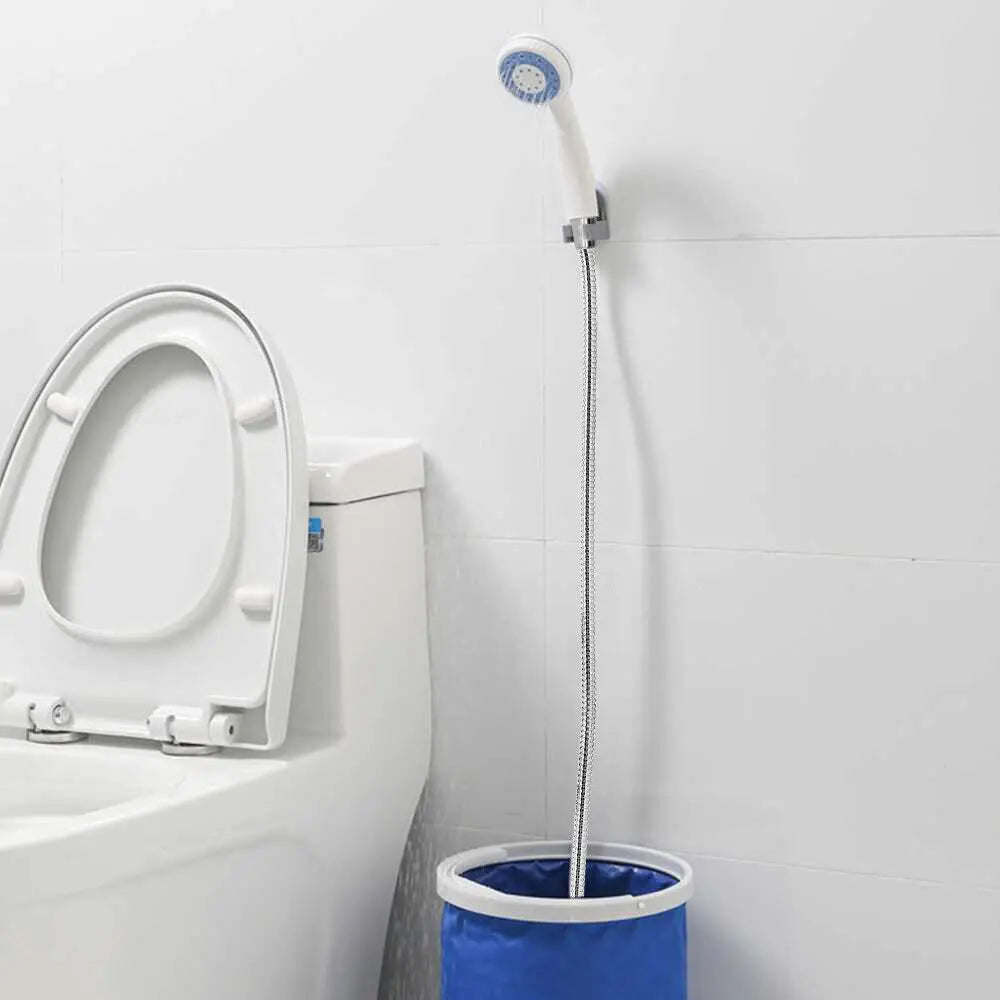 USB Rechargeable Camping Shower Outdoor Portable Shower Head Bathing 3.7V Pump