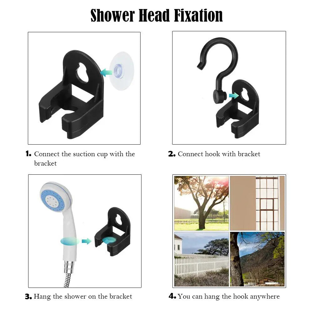 USB Rechargeable Camping Shower Outdoor Portable Shower Head Bathing 3.7V Pump