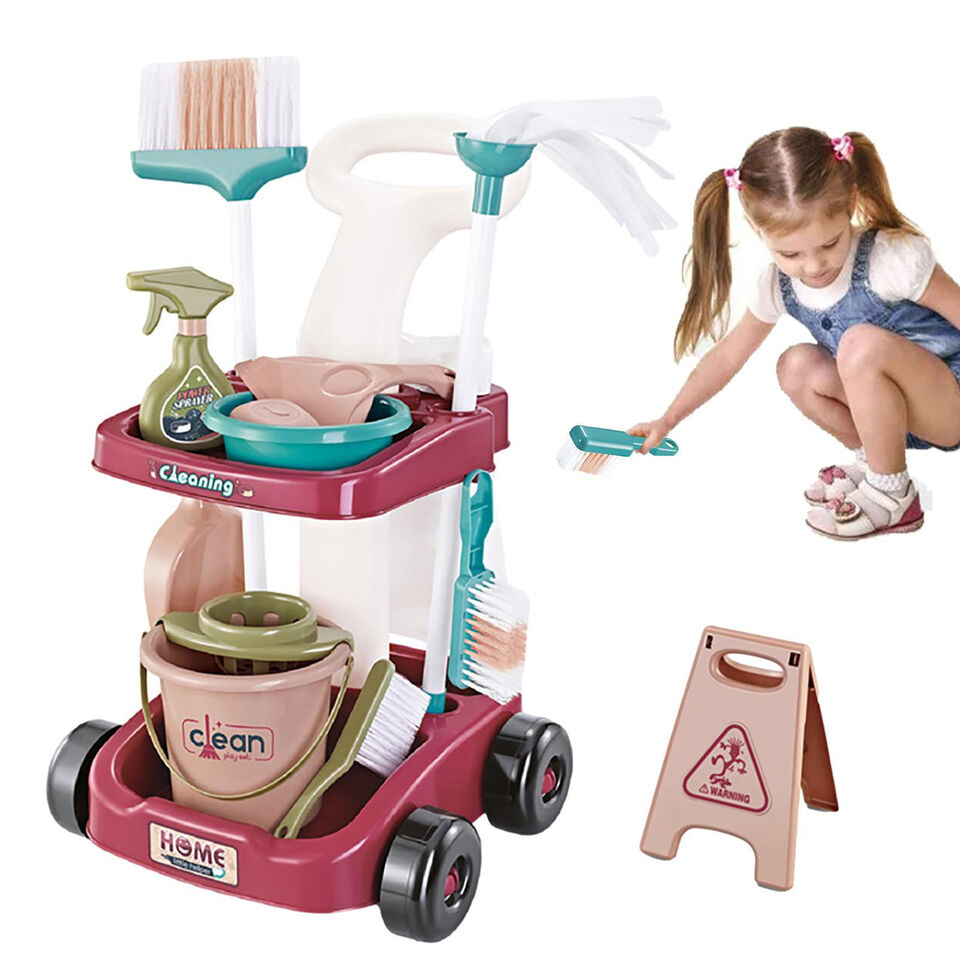 Little Helper Cleaning Trolley Educational Toy with Accessories