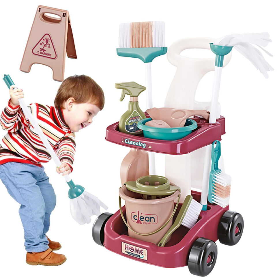 Little Helper Cleaning Trolley Educational Toy with Accessories