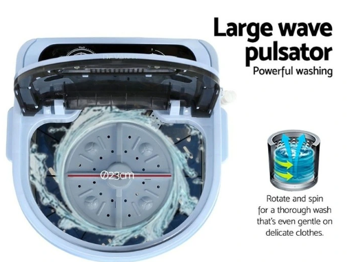 Mini Portable Washing Machine with Low Noise and Intelligent Wash Cycle 3 Kg Capacity