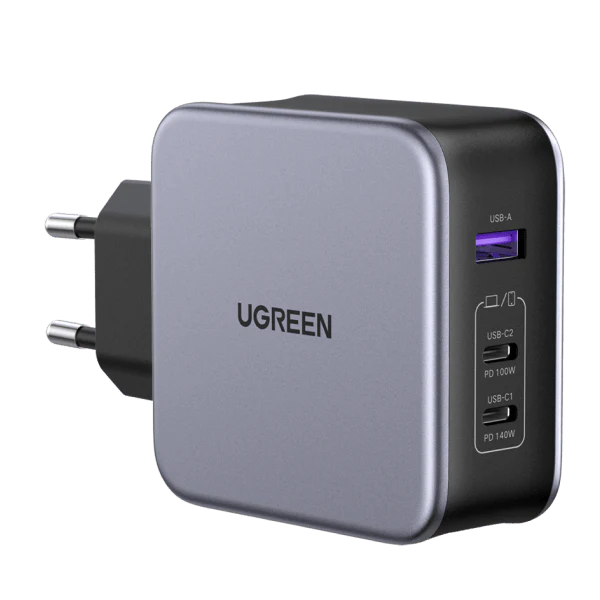 UGREEN Nexode GaN Fast Charger 140W with USB CC Cable (3-Port) CD289