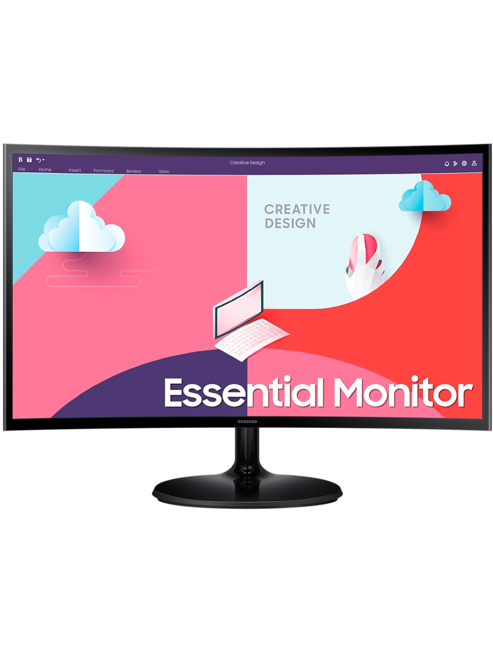 Samsung Essential Curved Monitor 24 inch Full HD 75Hz