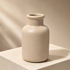 Modern Ceramic Bottle Vase 13cm Decorative Flower Vase for Tabletop, Shelf, Living Room, Bedroom & Office Décor