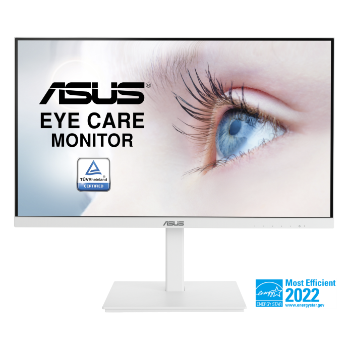 ASUS VA27DQSB-W Eye Care Monitor – 27 inch, FHD (Full HD 1920 x 1080), IPS, Frameless, 75Hz, Adaptive-Sync, DisplayPort, HDMI, Eye Care, Low Blue Light, Flicker Free, Wall Mountable