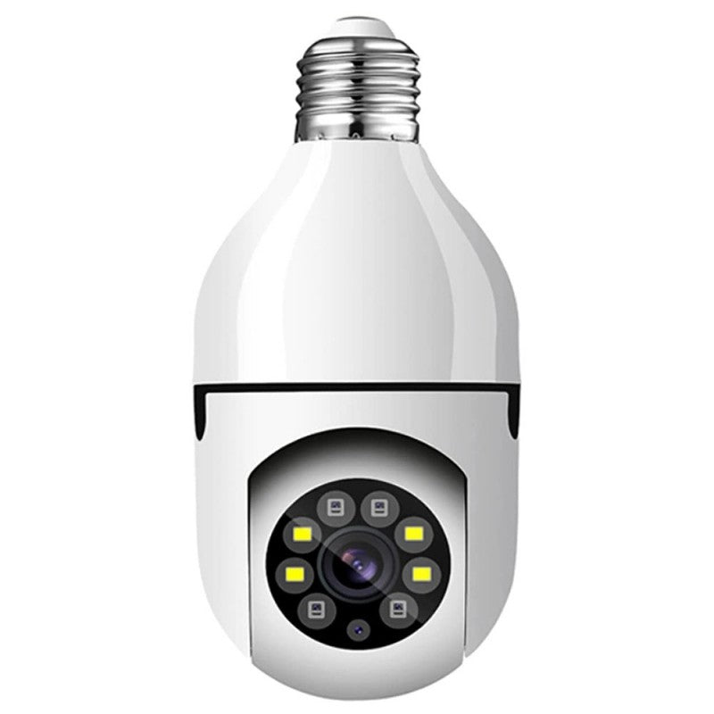 360° 2MP Bulb Fit Wireless WiFi Security Camera with Night Vision and Motion Detection