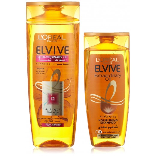 L'Oreal Elvive Extraordinary Oil Shampoo 400Ml + 200 Ml Set (Special Price)
