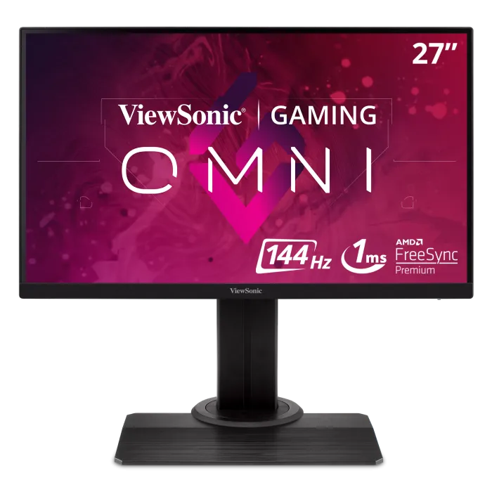 شاشة ألعاب XG2705 - مقاس 27 بوصة، متعددة الاتجاهات، بدقة 1080p، زمن استجابة 1 مللي ثانية، معدل تحديث 144 هرتز، بتقنية IPS، تدعم تقنية FreeSync Premium، ومنفذ HDMI، ومنفذ DP 