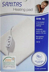 Sanitas SHK Electric Heating Pad with 3 Heat Settings, Auto Shut-Off 90 Minutes, Washable Cotton Cover - 30 x 40 cm
