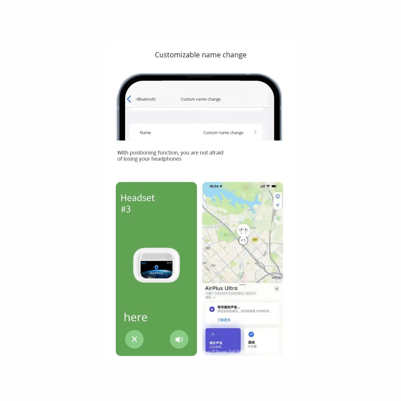 سماعات أذن ذكية بتقنية البلوتوث مع شاشة لمس LCD وخاصية إلغاء الضوضاء النشطة